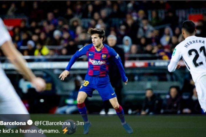 Laga Barcelona versus Granada di Camp Nou, Minggu (19/1/2020).