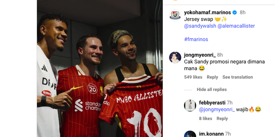 Sandy Walsh Dicari-cari dan Tukar Jersei dengan Gelandang Liverpool Jagoan Messi: Kamu Ingat Indonesia?