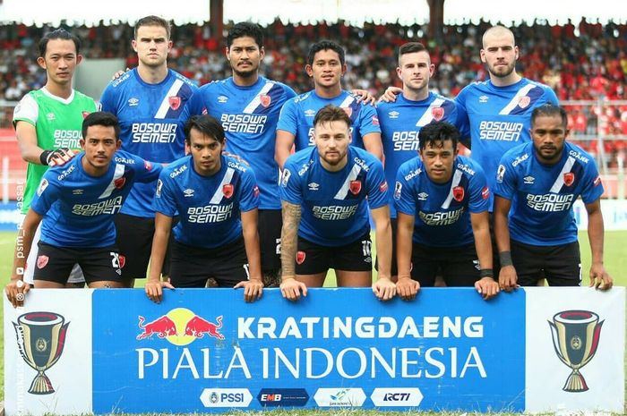 Skuat PSM Makassar saat menghadapi Kalteng Putra pada babak 32 besar Piala Indonesia 2018