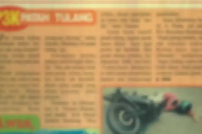 5 Tips Pertolongan Pertama Saat Kecelakaan ala MOTOR Plus Edisi Pertama 1999