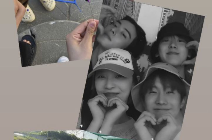 Unggahan story Cha Eunwoo bersama Moon Sua