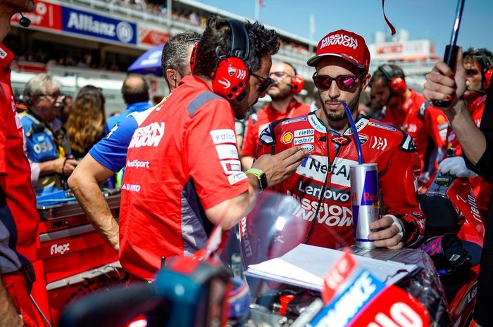 Andrea Dovizioso (Mission Winnow Ducati) mendapat kesialan saat tampil pada sesi balapan MotoGP Catalunya 2019, Minggu (16/6/2019)