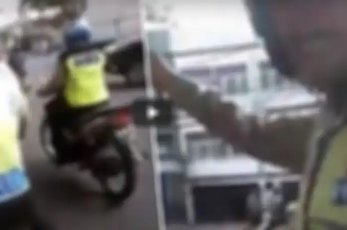 Akhir ucapan oknum polisi perhatikan
