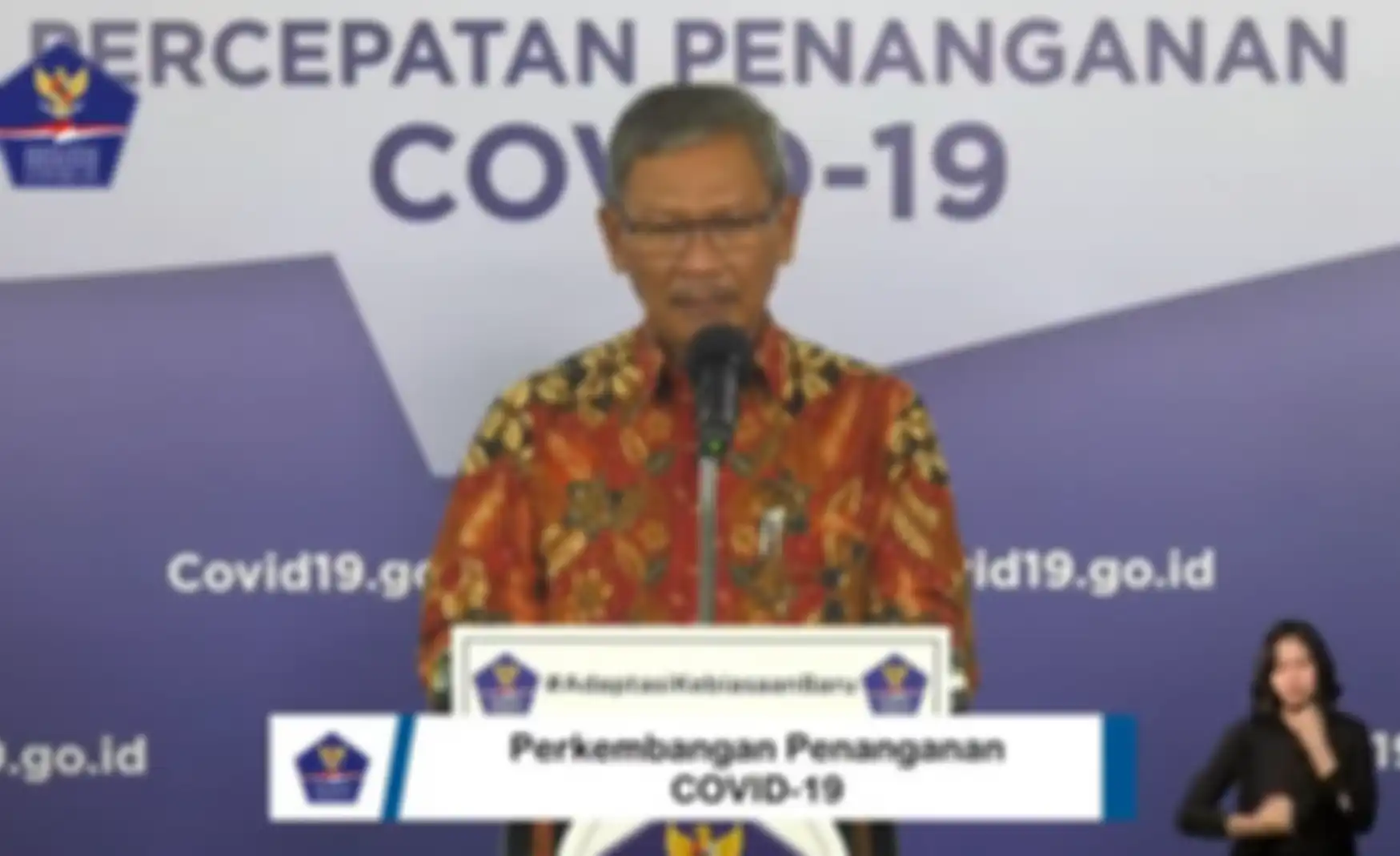 Juru bicara pemerintah untuk penanganan Covid-19, Achmad Yurianto 