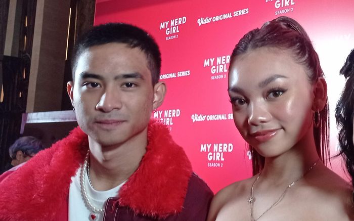 Devano Danendra dan Naura Ayu saat ditemui di kawasan Thamrin, Jakarta Pusat, Rabu (25/1/2023).