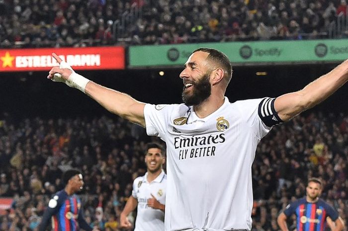 Karim Benzema di ambang sejajar dengan Lionel Messi dan Cristiano Ronaldo di Liga Champions.