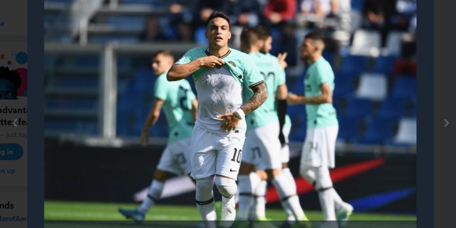 2 Gol Dianulir, Inter Milan Unggul Jauh atas Sassuolo pada Babak I