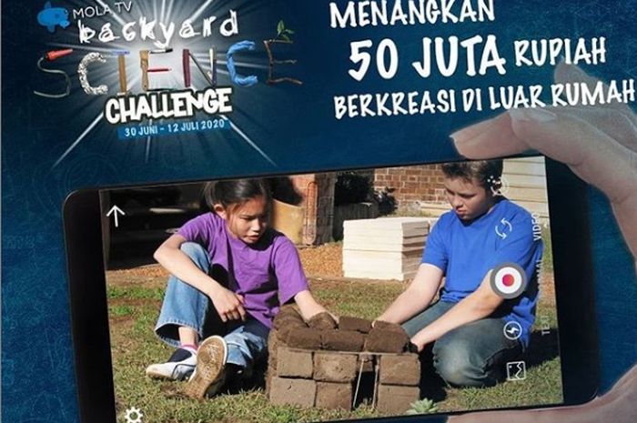 Mola TV Kids Science Challenge berhadiah uang tunai Rp 50 juta.