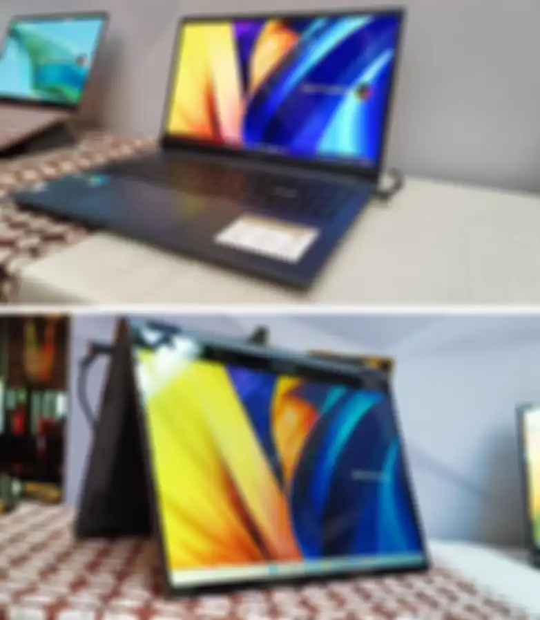 Vivobook 15 Pro (Atas) & Vivobook S14 Flip (bawah)
