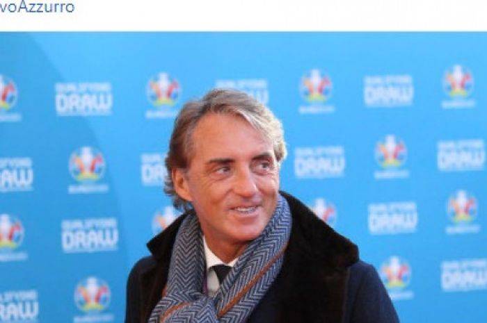 Pelatih timnas Italia, Roberto Mancini.