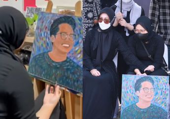 Tak Lepas dari Pelukan Putri Ridwan Kamil Saat Pemakaman Emmeril Kahn Mumtadz, Ternyata Ini Curahan Hati Zara Lewat Lukisan Eril