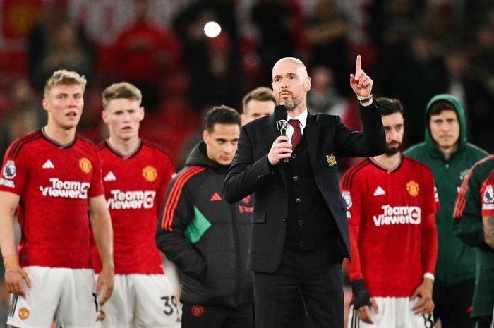 Erik ten Hag diyakini bisa didepak dari posisinya sebagai pelatih Manchester United.