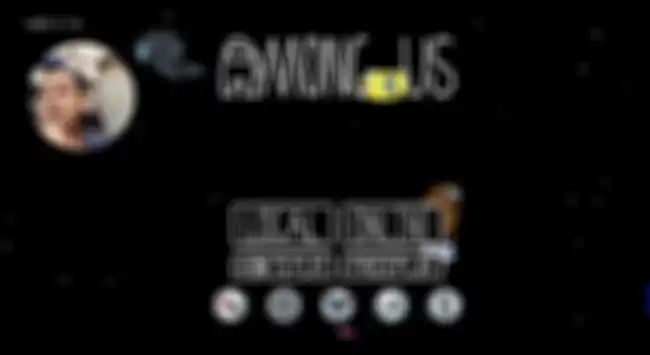 Hasil screen record & video kamera depan sekaligus saat bermain game among us