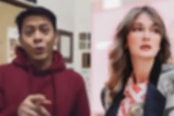 Kolase foto Ariel NOAH dan Luna Maya