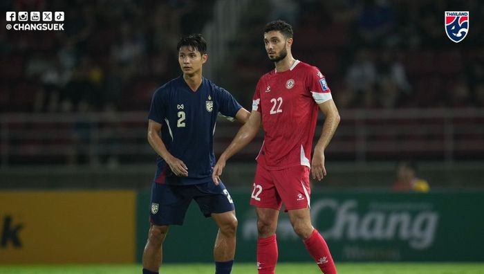 Timnas Thailand vs Lebanon pada FIFA Matchday di Thammasat Stadium, Kamis (14/11/2024).