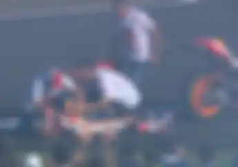 Marc Marquez Cedera Saat Selebrasi Karena Ucapan Selamat Dari Pembalap Lain