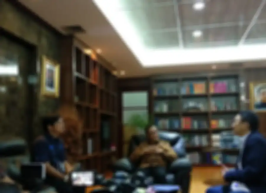 Kunjungan Kompas Gramedia Group ke kantor Kepala BPS, DR.Suhariyanto, Kamis (12/12/2019).