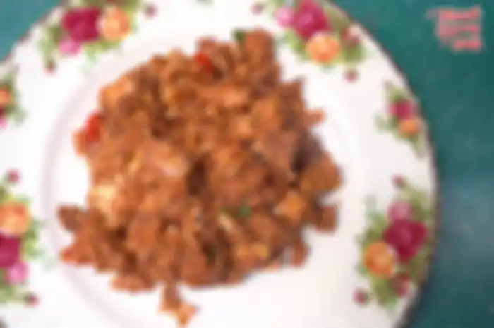 Ikan sarden orak-arik ala Ussy Sulistiawaty.
