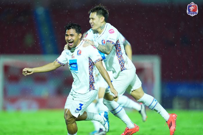 Asnawi Mangkualam mencetak gol kemenangan 3-2 Port FC atas tuan rumah Nakhonratchasima di Liga Thailand, Sabtu (19/10/2024).