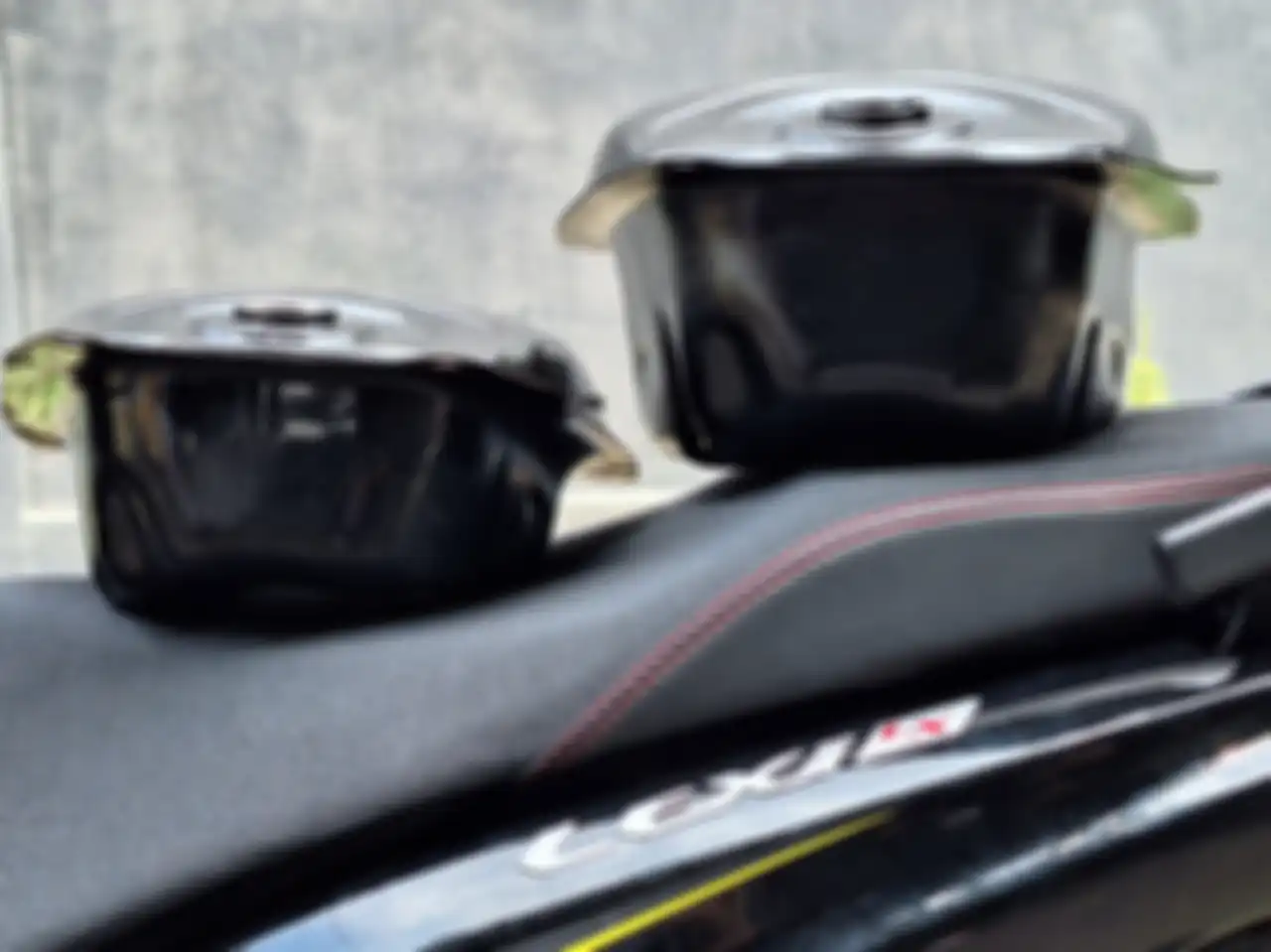 Pasang tangki ukuran besar di Yamaha Lexi 155
