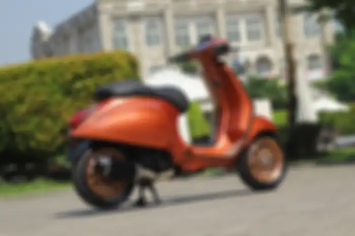 Vespa Sprint 150 Comot Warna Perhiasan, Modif Sana-Sini Habiskan Rp 70 Juta, pemiliknya juragan toko perhiasan