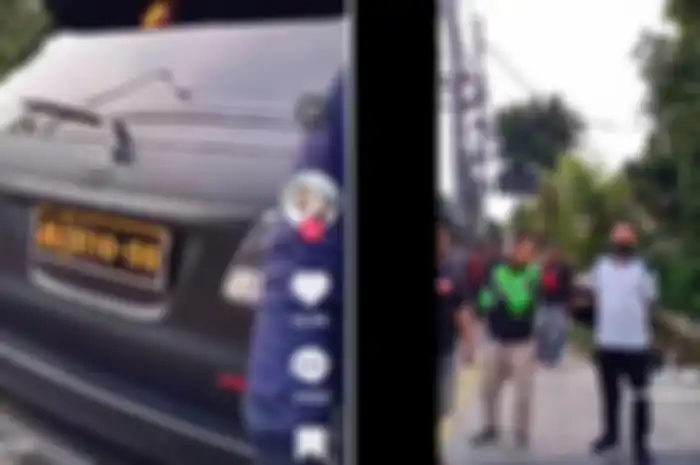 Video mobil dinas Polri menabrak pengendara motor di Rawamangun, Jakarta Timur