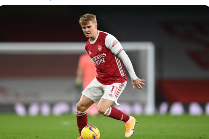 Pemain Real Madrid yang sedang dipinjamkan ke Arsenal, Martin Odegaard.