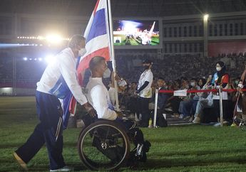 Jadi Lawan Terberat Indonesia di Ajang Olahraga ASEAN Para Games 2022, Intip Penampilan Atlet Thailand di Parade Kontingen yang Berlangsung di Stadion Manahan Solo!