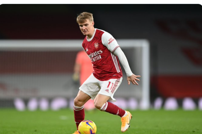 Pemain Real Madrid yang sedang dipinjamkan ke Arsenal, Martin Odegaard.