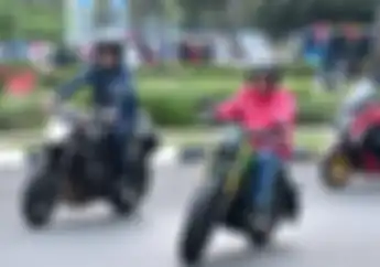 Sunmori ke Pasar Naik Motor 175cc, Ternyata Presiden Jokowi Geber Motornya Cuma Segini