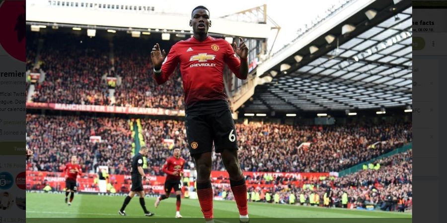 Hasil Liga Inggris - Dua Gol Penalti Pogba Bawa MU Salip Arsenal