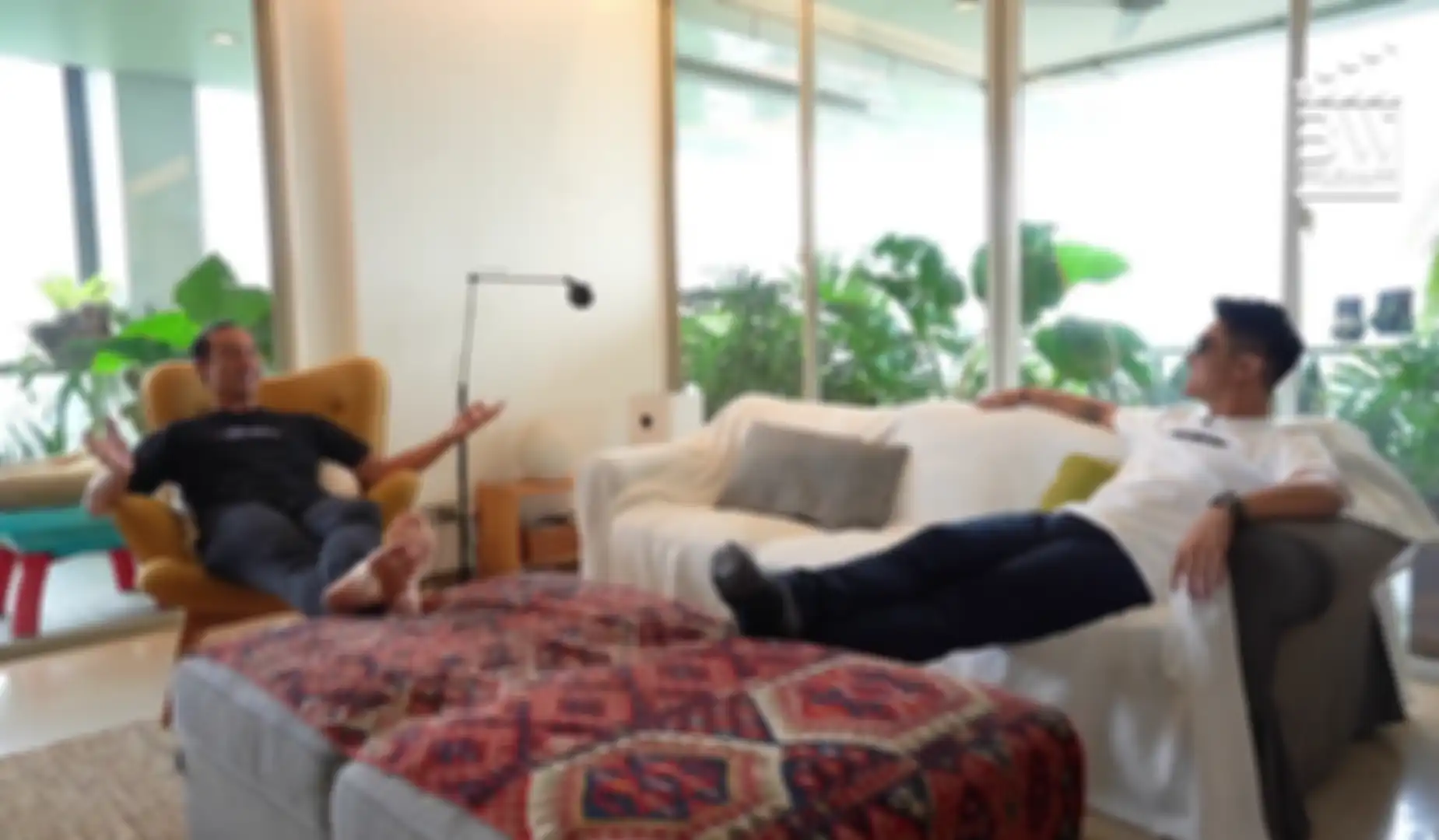 Ruang tamu di rumah artis Daniel Mananta.