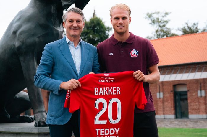 Mitchel Bakker saat diumumkan menjadi bagian dari LOSC Lille dengan status pinjaman pada awal musim ini dari Atalanta