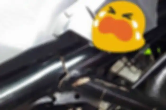 Rangka motor patah pada sambungan las nya