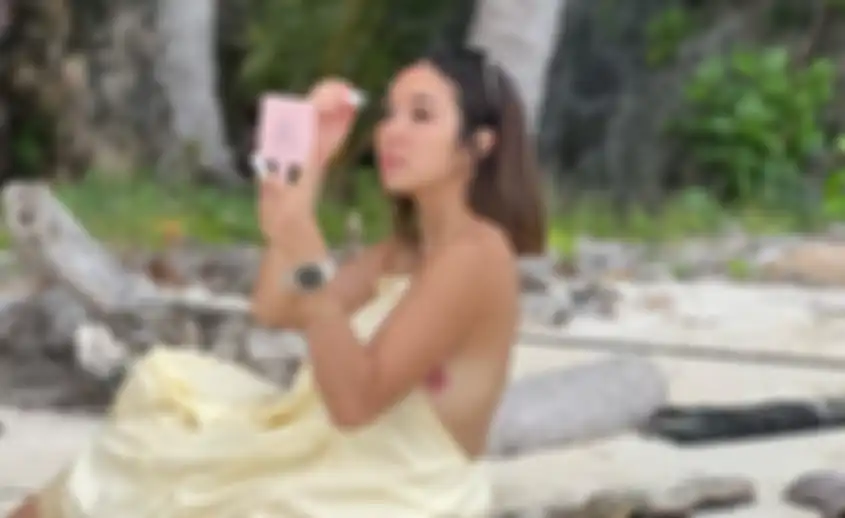 Tak Pakai BRA Tatonya Bunganya Terekspos, Potret Gisella Anastasia Pakai Maskara Bikin Netizen Salfok: Auto Zoom