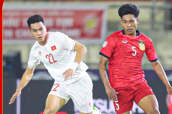 Vietnam vs Laos pada laga Grup B ASEAN Cup (Piala AFF) 2024 di New Laos National Stadium, Senin (9/12/2024).