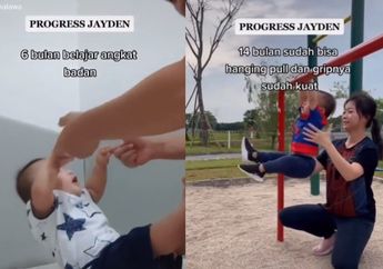 Gokil! Bayi Ini Sudah Diajak Latihan Fisik oleh Ayahnya Sejak Usia 6 Bulan, Begini Progres sang Anak yang Panen Pujian Netizen