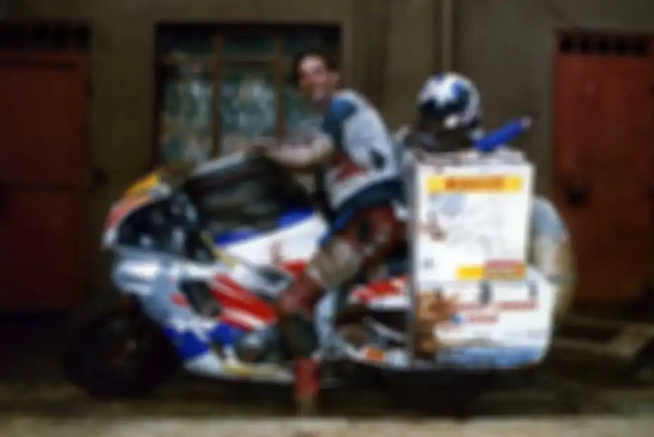 Sjaak dengan CBR90RR Fireblade andalannya