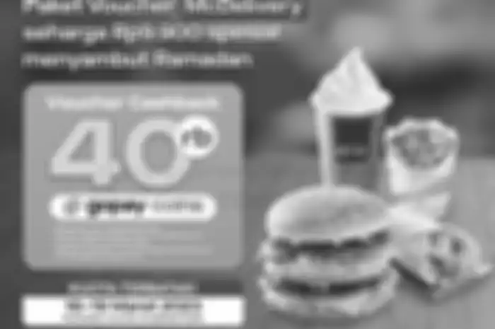 Paket voucher McDelivery di GoPay seharga Rp9.900 saja.