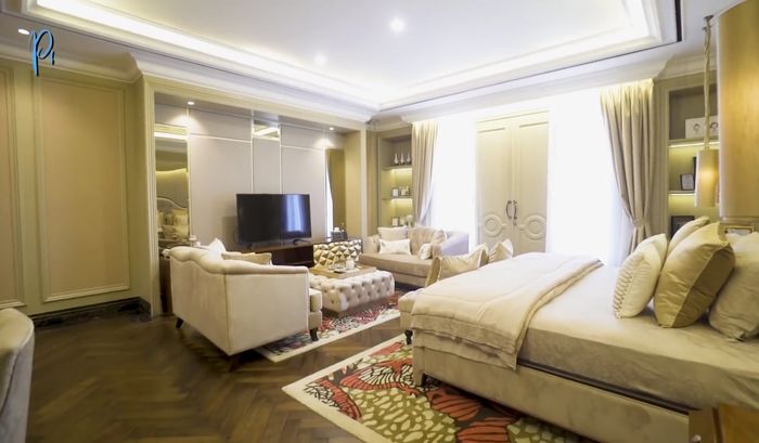 Kamar tidur di rumah artis Prilly Latuconsina.