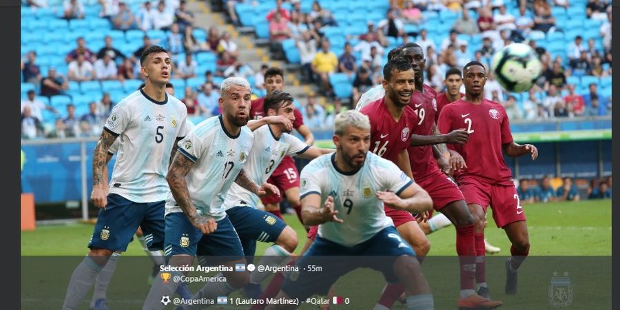 Hasil Copa America 2019 - Kalahkan Qatar, Argentina ke Perempat Final