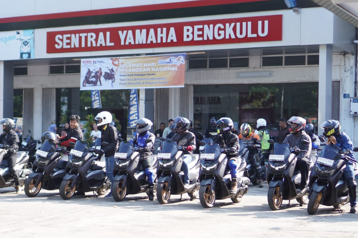 NMAX Tour Boemi Nusantara dari Bengkulu ke Palembang start dari Yamaha Sentral Bengkulu
