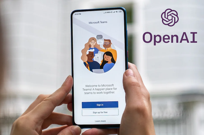 Ilustrasi penggunaan Microsoft Team yang didukung ChatGPT OpenAI