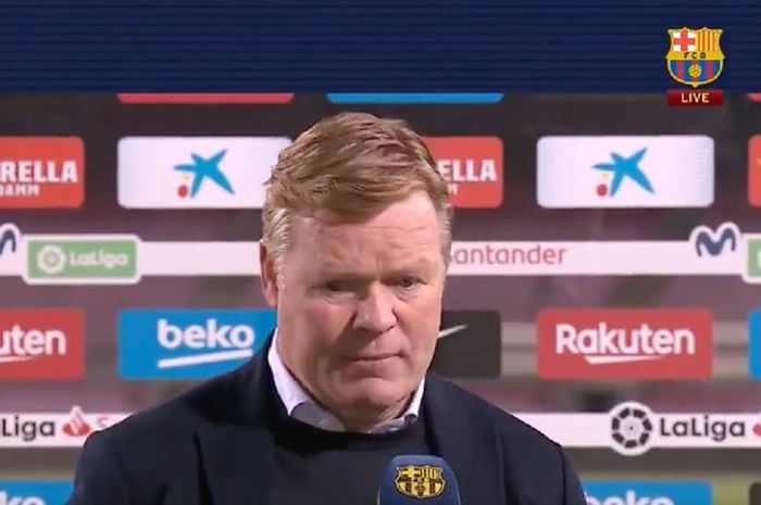 Pelatih Barcelona, Ronald Koeman.