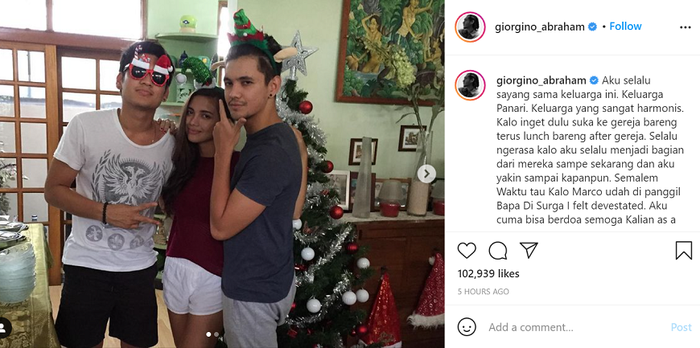 Giorgino Abraham kenang kebersamaan dengan mendiang Marco Panari.