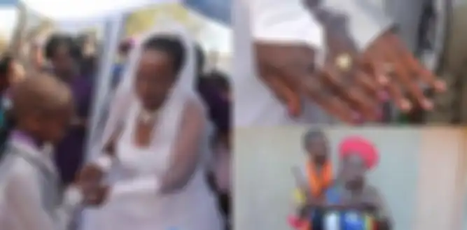 Saneie Masilela menikahi wanita berusia 62 tahun bernama Helen.