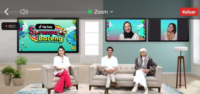 Rossa, salah satu artis yang turut ikut kampanye #SerunyaBareng di Tiktok. 