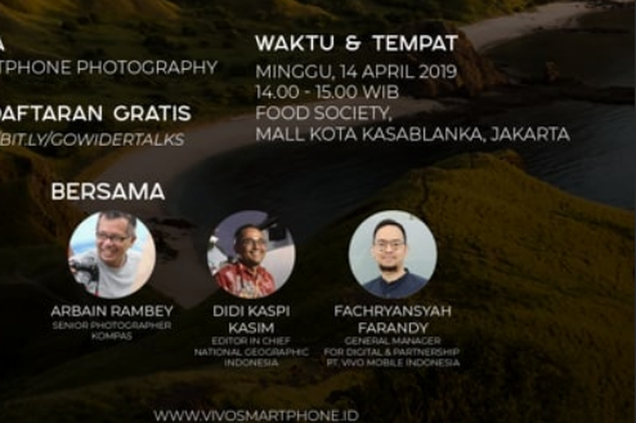 Detail Go Wider Go Up Talkshow dari Vivo bersama NatGeo