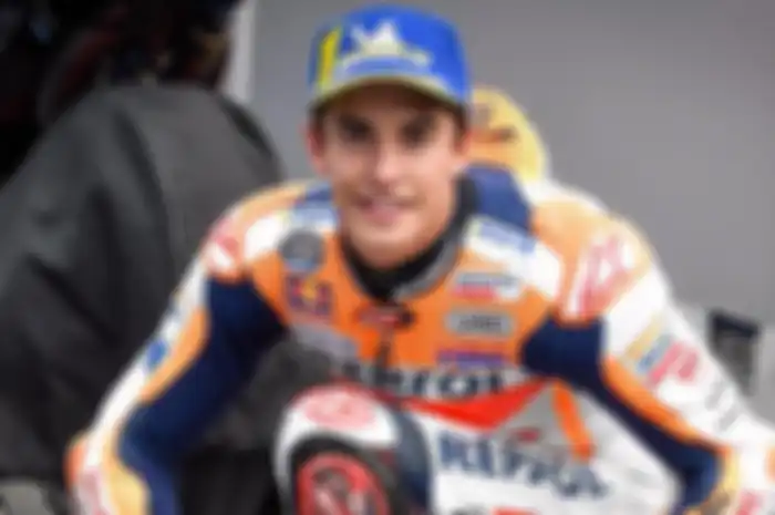 Marc Marquez pakai 'jimat' legenda sarung tangan dan sepatu booth replika Michael Doohan di MotoGP A