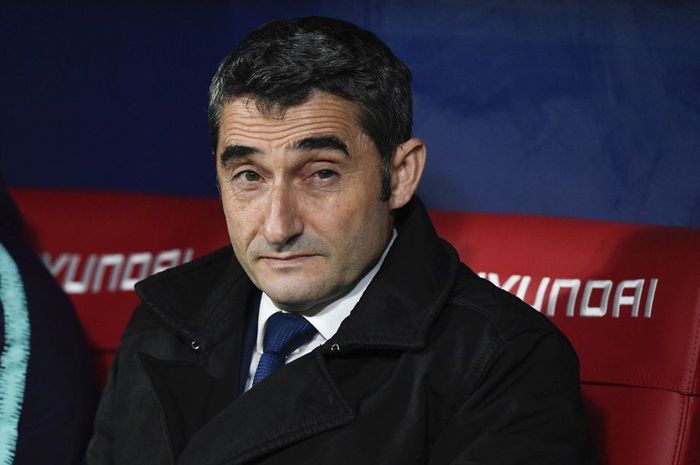 Pelatih Barcelona, Ernesto Valverde.